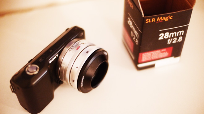 SLR Magic NEX 28mm on Sony NEX-3