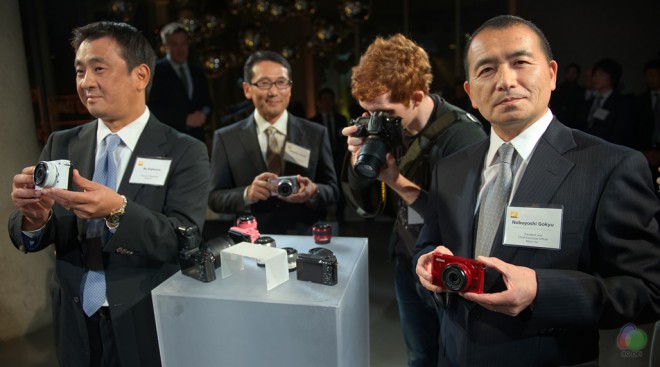 Nikon executives at the 1 system launch in New York, 21th September 2011