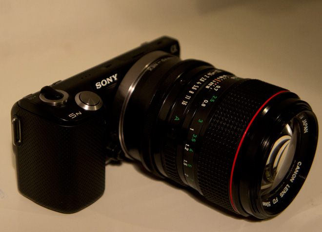 Sony NEX 5N with Canon FD 50mm F1.2 L