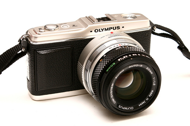Olympus PEN with OM lens