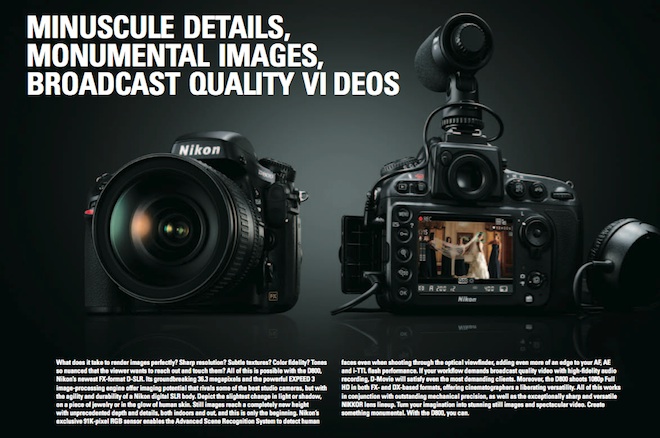 Nikon D800 brochure