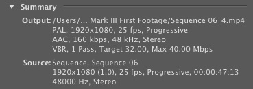 5D Mark III - Vimeo compression in Premiere Pro CS5.5