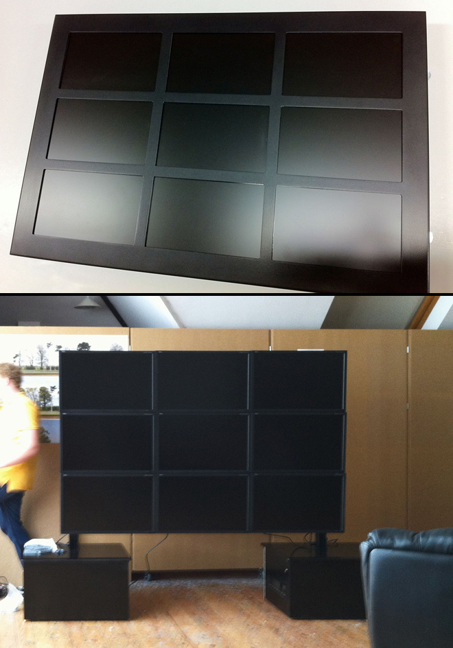 The 3x3 NEC video wall