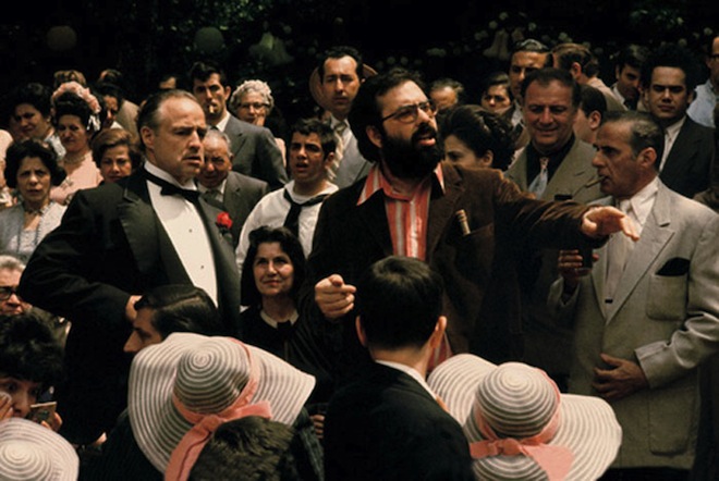 Marlon Brando and Coppola - The Godfather