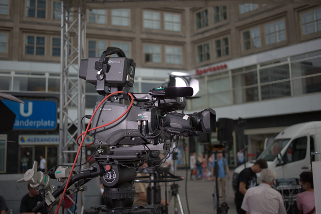 Broadcast camera shot with the Canon 5D Mark III