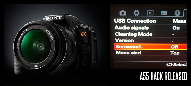 Sony A55 hack released