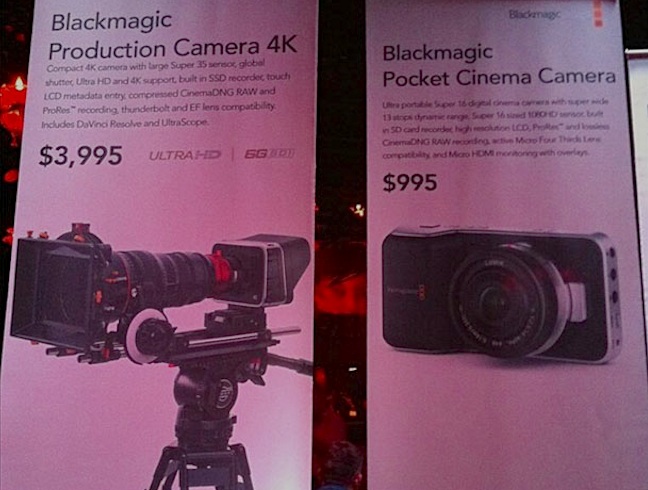 Blackmagic Production Camera (BMPC) 4K