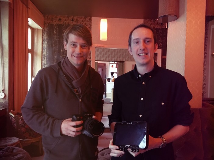 Steffen (left) with the Leica SL, firmware v1.2 and myself (right) with the Odyssey 7Q+