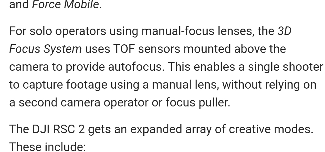 Dji 3d on sale focus rsc2