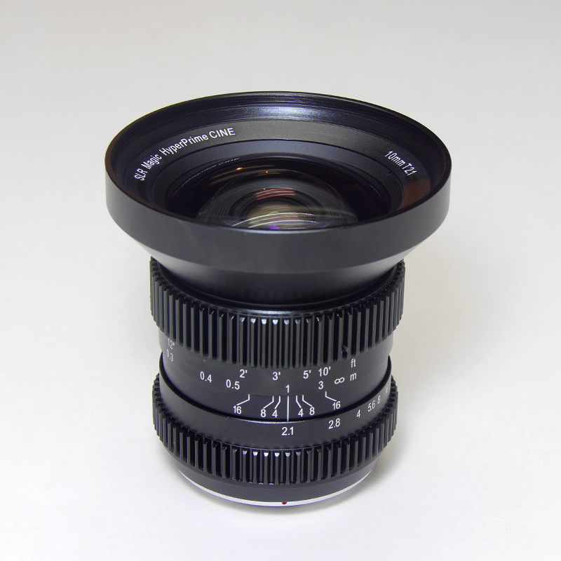 SLR Magic 10mm T2.1 front