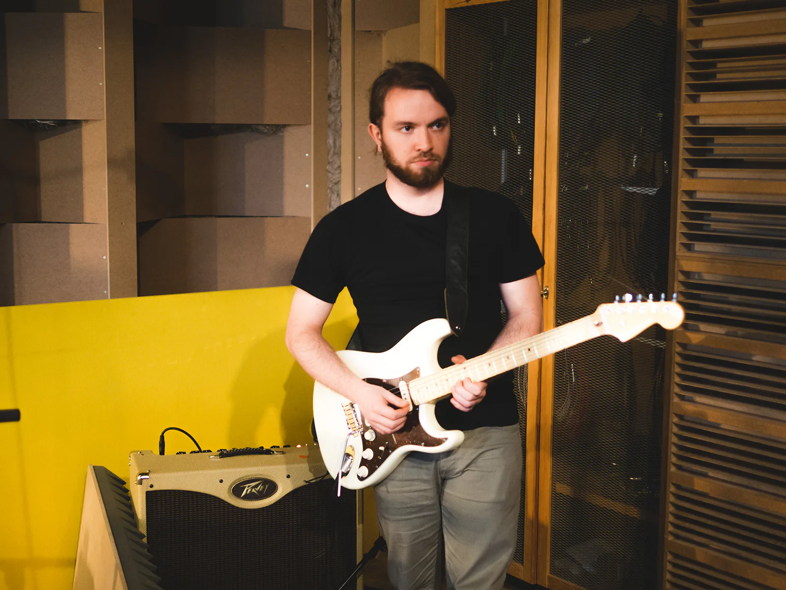 Thomas, lead guitar, and Father Ted fan