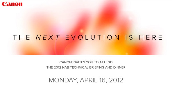 Canon NAB 2012 invite