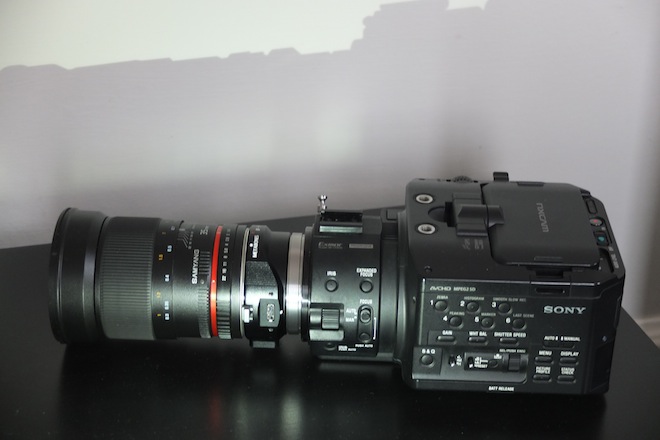 FS100 with Samyang 35mm F1.4