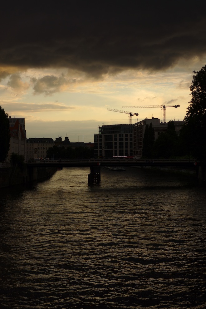 Approaching storm, River Spree