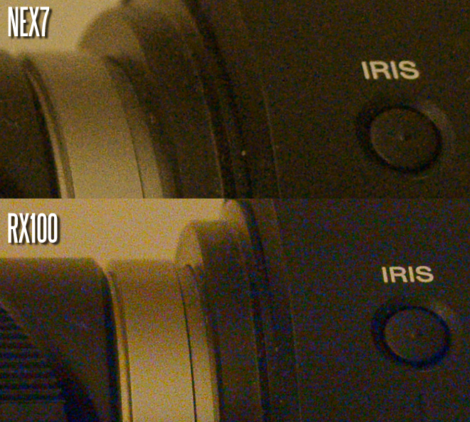 NEX 7 vs RX100 - ISO 1600