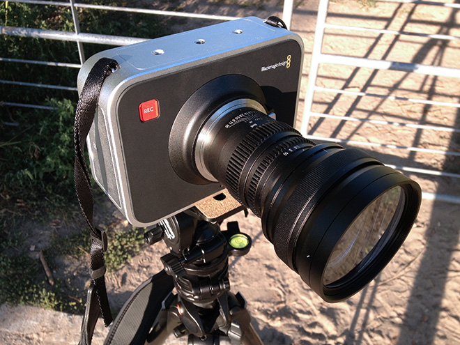 SLR Magic anamorphic prototype V3 on the BMCC MFT