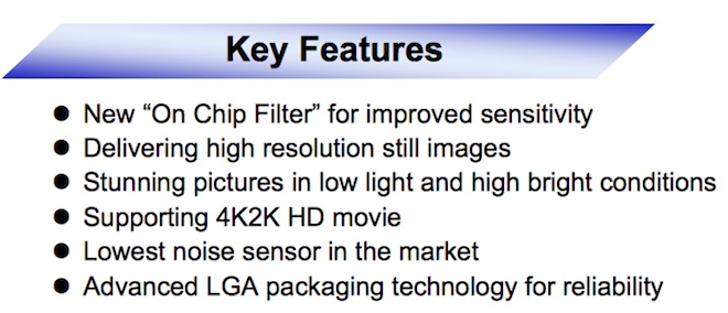 panasonic cmos key features