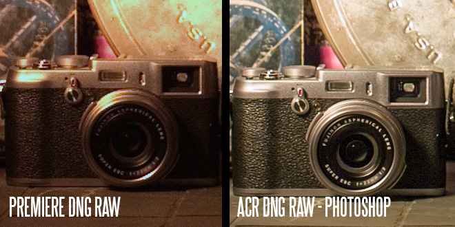 Premiere vs ACR - DNG raw