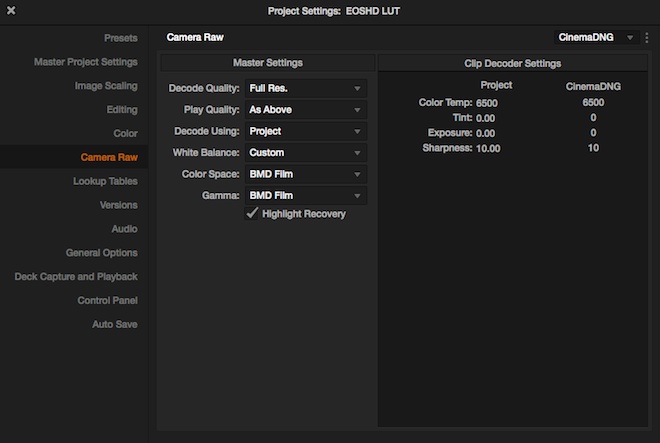 resolve-lut-project-settings1