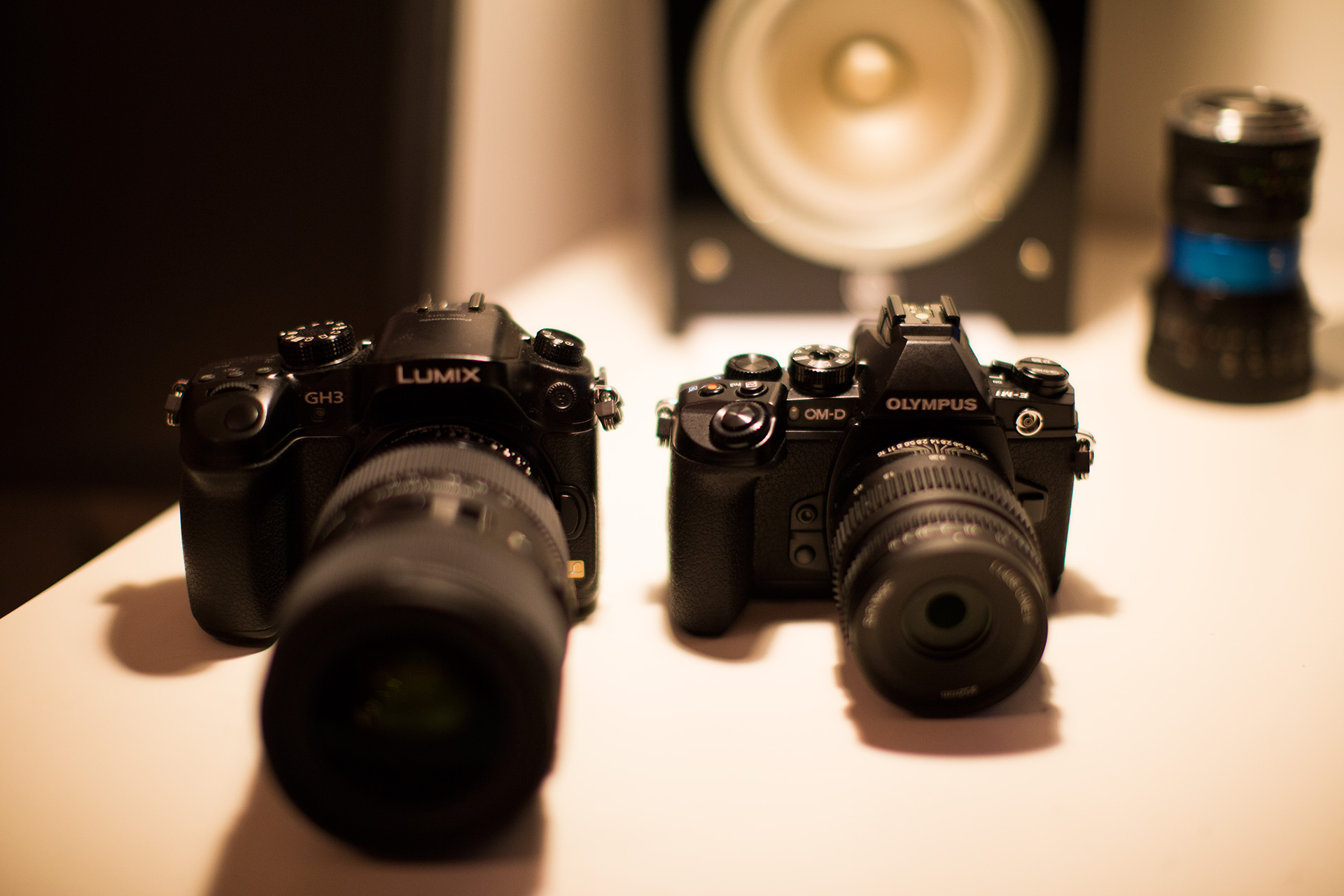 First look Olympus EM1 vs Panasonic GH3 Filmmaking