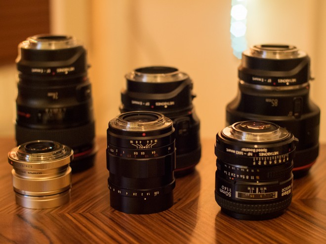 E-M1 and A7R Lenses