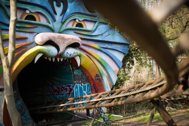 Spreepark rollercoaster Berlin