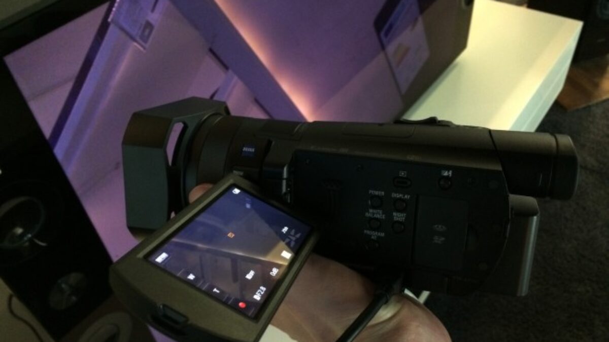 A very brief look at the Sony AX100 4K Handycam and