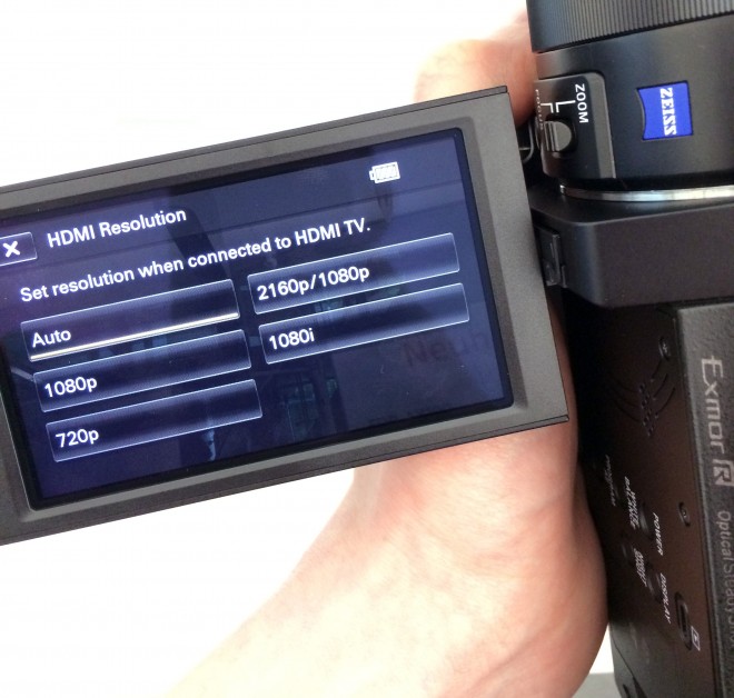 4K Camcorder, Portable Video Camera, FDR-AX100E