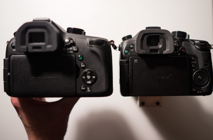 Left: FZ1000. Right: GH4