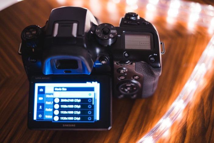 Video recording options on the Samsung NX1