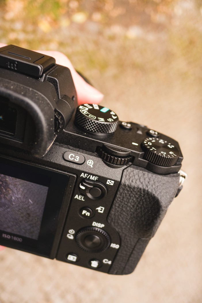 The Sony A7 II rear controls