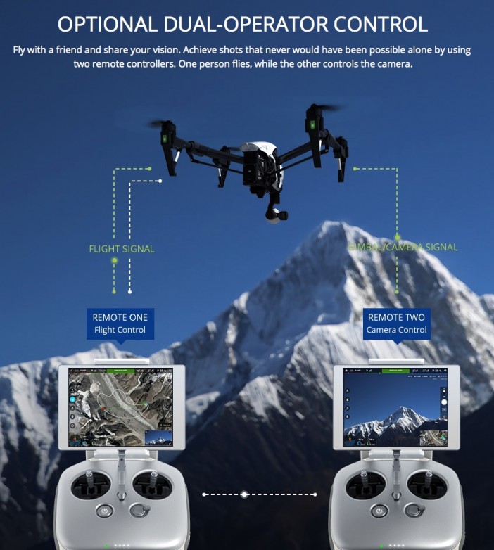 DJI Inspire 1 - dual operator