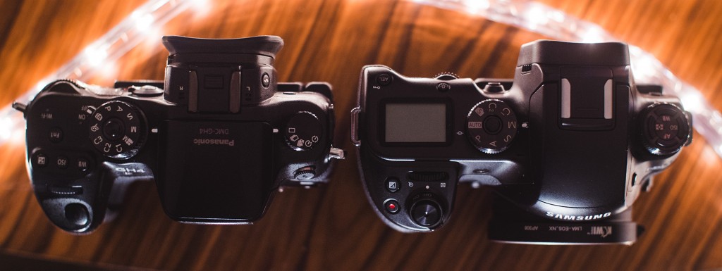 NX1 top panel controls vs GH4