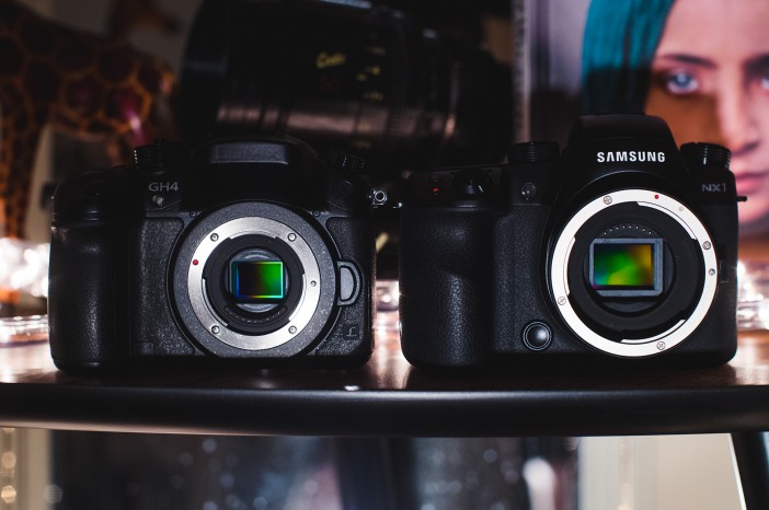 Panasonic GH4 (left) vs Samsung NX1 (right)