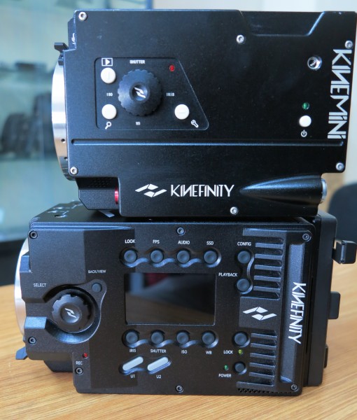 Bottom: KineMAX 6K, top: KineMINI 4K