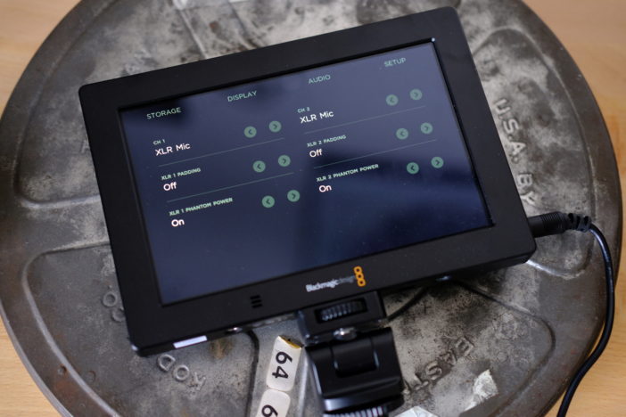 Blackmagic View Assist 4K XLR controls