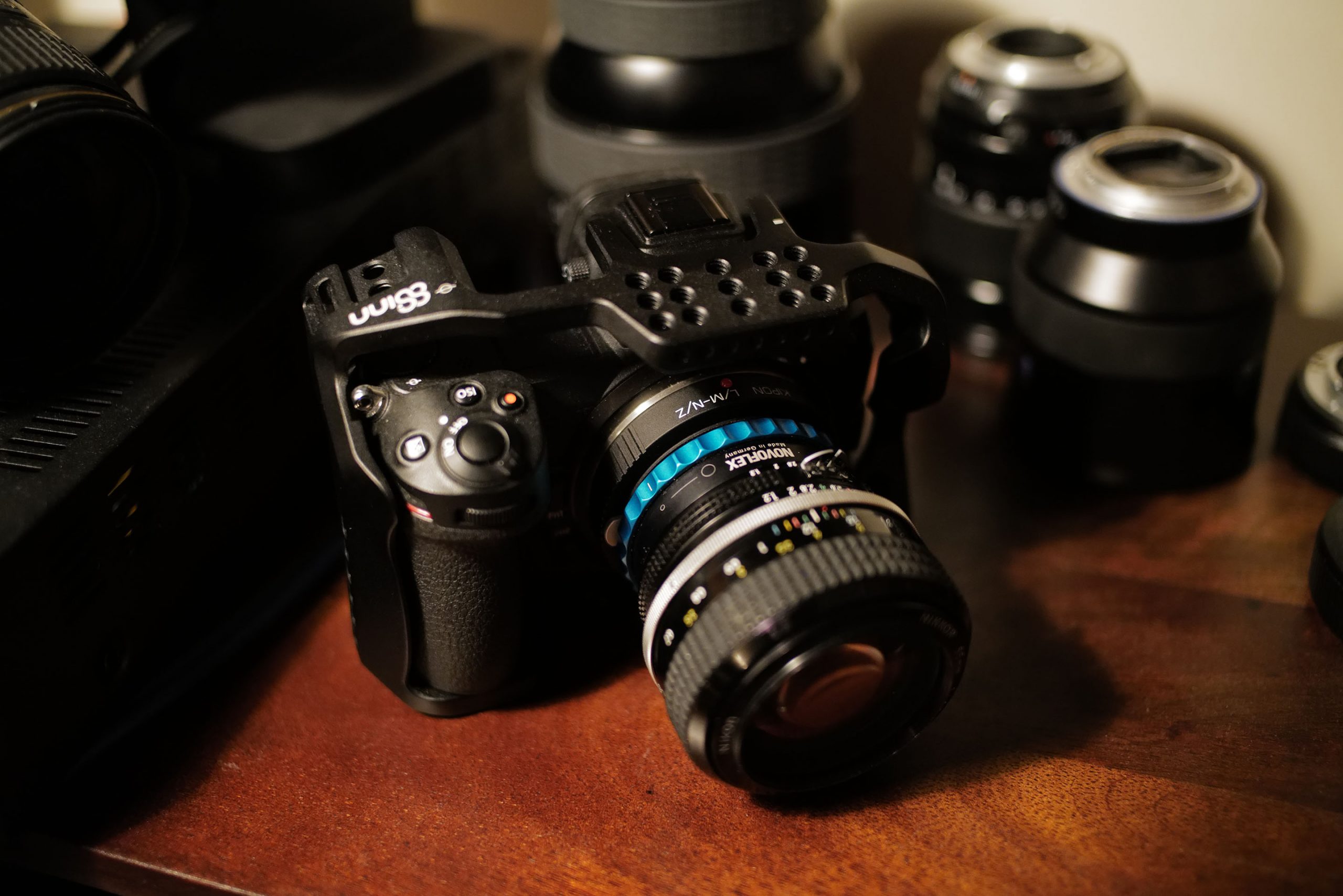 Nikon Z6 with Nikon F 50mm F1.2 and 8Sinn Cage